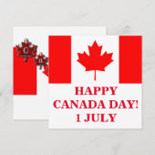 HAPPY CANADA DAY KAART (Voorkant / Achterkant)