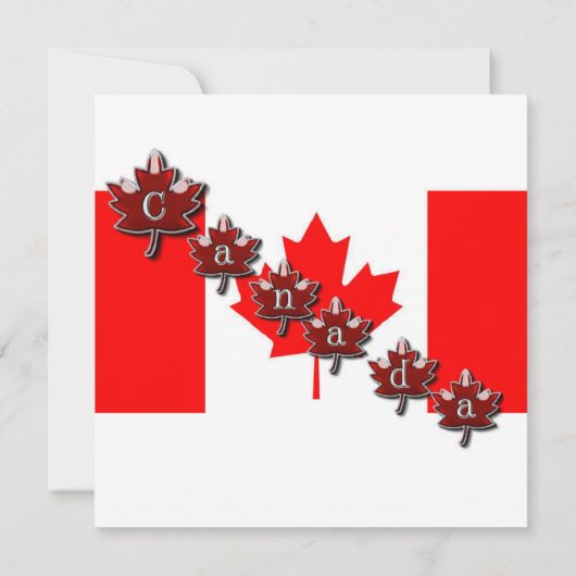 HAPPY CANADA DAY KAART (Achterkant)