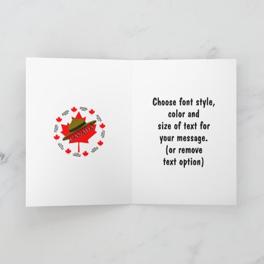 Happy Canada Day Kaart (Binnen)