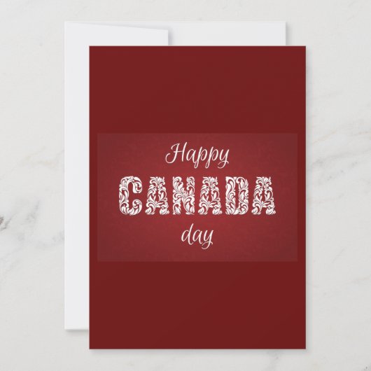 Happy Canada Day Kaart (Voorkant)