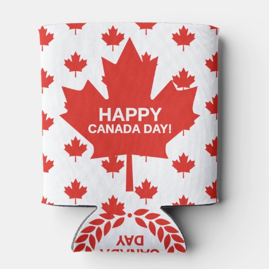 Happy Canada Day Koelbox Blikjeskoeler (Achterkant)