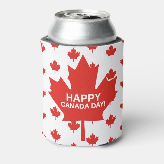 Happy Canada Day Koelbox Blikjeskoeler (Blikje Achterkant)