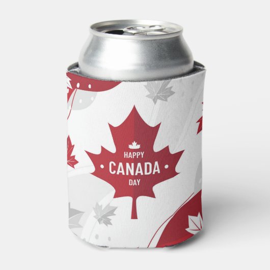 Happy Canada Day Koelbox Blikjeskoeler (Blikje Voorkant)