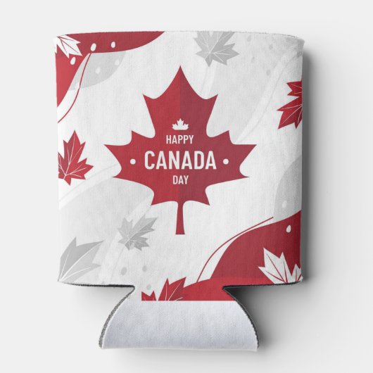 Happy Canada Day Koelbox Blikjeskoeler (Achterkant)
