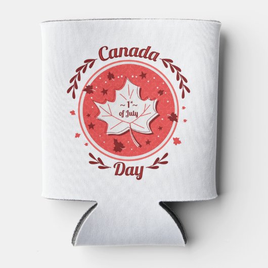 Happy Canada Day Koelbox Blikjeskoeler (Voorkant)
