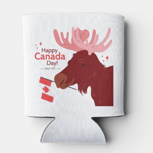 Happy Canada Day Koelbox Blikjeskoeler (Achterkant)