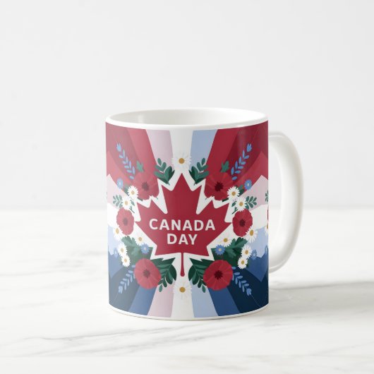Happy Canada Day Koffiemok (Voorkant rechts)