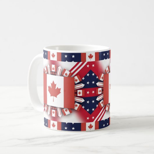 Happy Canada Day Koffiemok (Voorkant links)