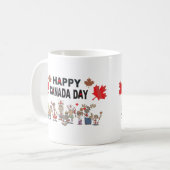 Happy Canada Day Koffiemok (Voorkant links)