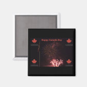 Happy Canada Day-magneet Magneet (Voorkant / Achterkant)