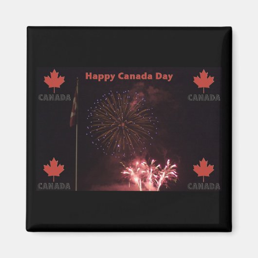 Happy Canada Day-magneet Magneet (Voorkant)