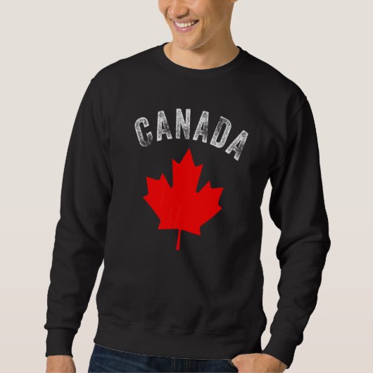 Happy Canada Day Maple Canadian Flag Trui (Voorkant)