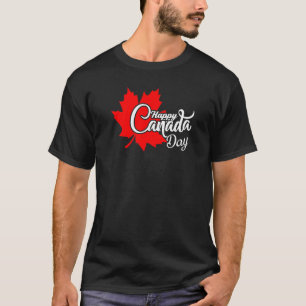 Happy Canada Day Maple Leaf Canadese vlag Vrouw T-shirt