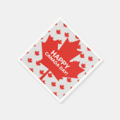 Happy Canada Day papieren servetten (Hoek)