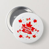 Happy Canada Day Party Ronde Button 7,6 Cm (Voorkant /achterkant)
