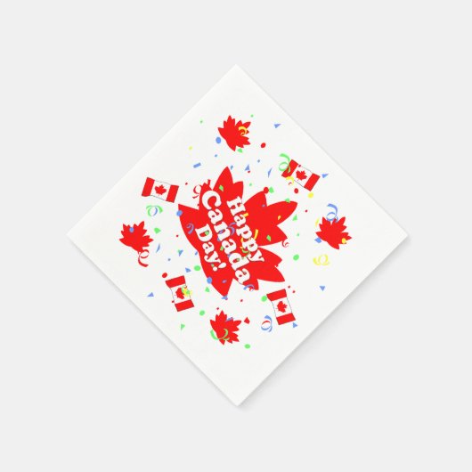 Happy Canada Day Party Servetten (Hoek)