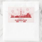 Happy Canada Day Rechthoekige Sticker (Tas)