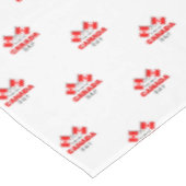 Happy Canada Day Red White Canadian Flags Large Tafelkleed (Gekanteld)