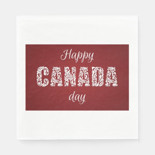 Happy Canada Day Servet (Voorkant)