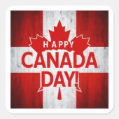 Happy Canada Day Sticker (Voorkant)