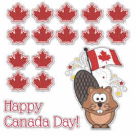 Happy Canada Day Sticker