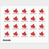 Happy Canada Day Stickers Gepersonaliseerd Canada (Vel)