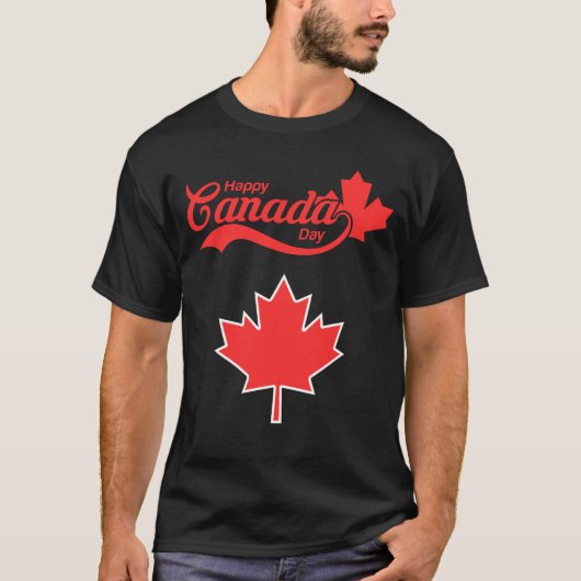 Happy Canada Day T-shirt (Voorkant)