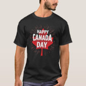 Happy Canada Day T-shirt (Voorkant)