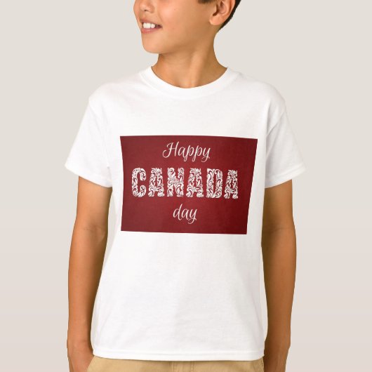 Happy Canada Day T-shirt (Voorkant)