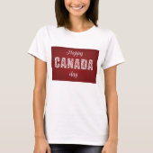 Happy Canada Day T-shirt (Voorkant)