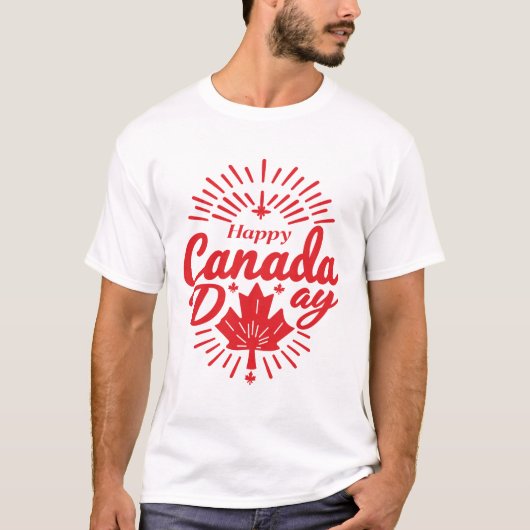 Happy Canada Day T-shirt beste (Voorkant)