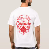 Happy Canada Day T-shirt beste (Achterkant)