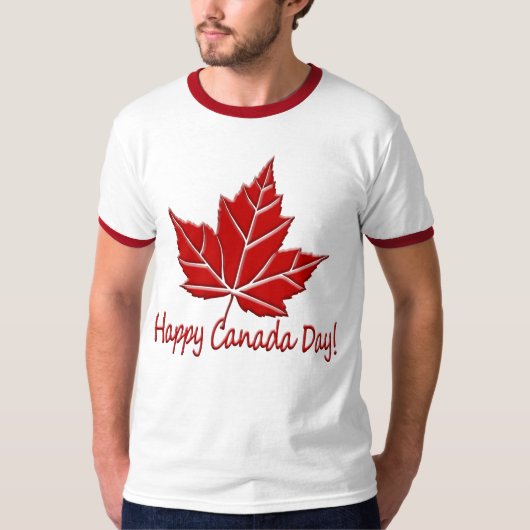 Happy Canada Day T-shirt Souvenir Canada Shirten (Voorkant)