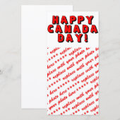 Happy Canada Day Text Afbeelding (Voorkant / Achterkant)