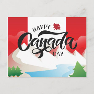 Happy Canada Day Travel Canada Post Card Briefkaart