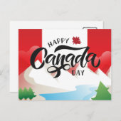 Happy Canada Day Travel Canada Post Card Briefkaart (Voorkant / Achterkant)