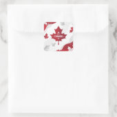 Happy Canada Day Vierkante Sticker (Tas)
