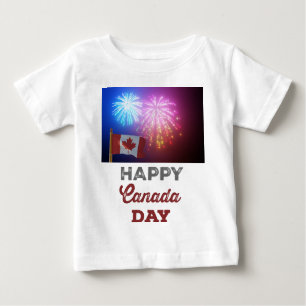 Happy Canada Day Vlag & Vuurwerk