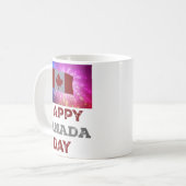 Happy Canada Day vuurwerk Koffiemok (Voorkant links)