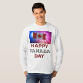 Happy Canada Day vuurwerk T-shirt (Voorkant volledig)