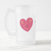 Happy Canada D'Eh Heart, Frog, Maple Leaves Matglas Bierpul (Links)