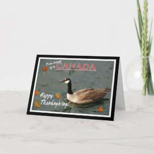 Happy Canadian Thanksgiving-Canada Goose Feestdagen Kaart
