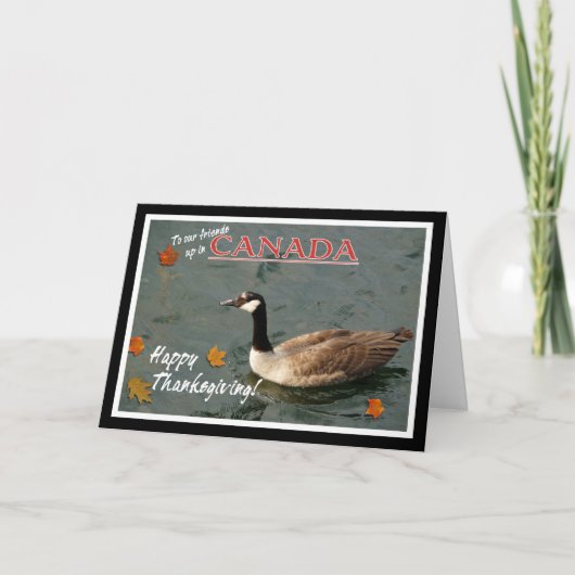 Happy Canadian Thanksgiving-Canada Goose Feestdagen Kaart (Voorkant)