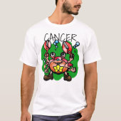 Happy Cancer Crab met Star T-shirt (Voorkant)