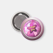 Happy Cancer-herdenking Magneet (Voorkant / Achterkant)