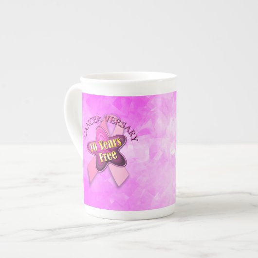 Happy Cancer-herdenking Porselein Kop (Links)