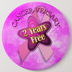 Happy Cancer-herdenking Ronde Button 6,0 Cm