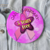 Happy Cancer-herdenking Ronde Button 6,0 Cm (In situ)