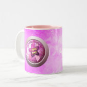 Happy Cancer-herdenking Tweekleurige Koffiemok (Voorkant links)