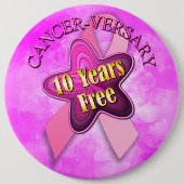 Happy Cancer' Pinback Button (Voorkant)